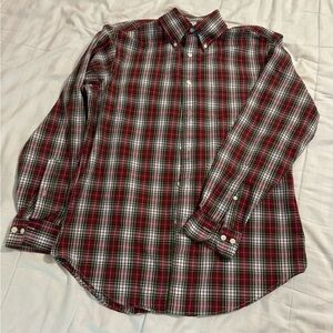 🎁2/$15 Brooks Brothers Plaid Casual Button Down Shirt size medium